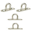 5/16" Oblong Pad Eye Formed Welded Eye Pad Lift Rig Stainless Steel