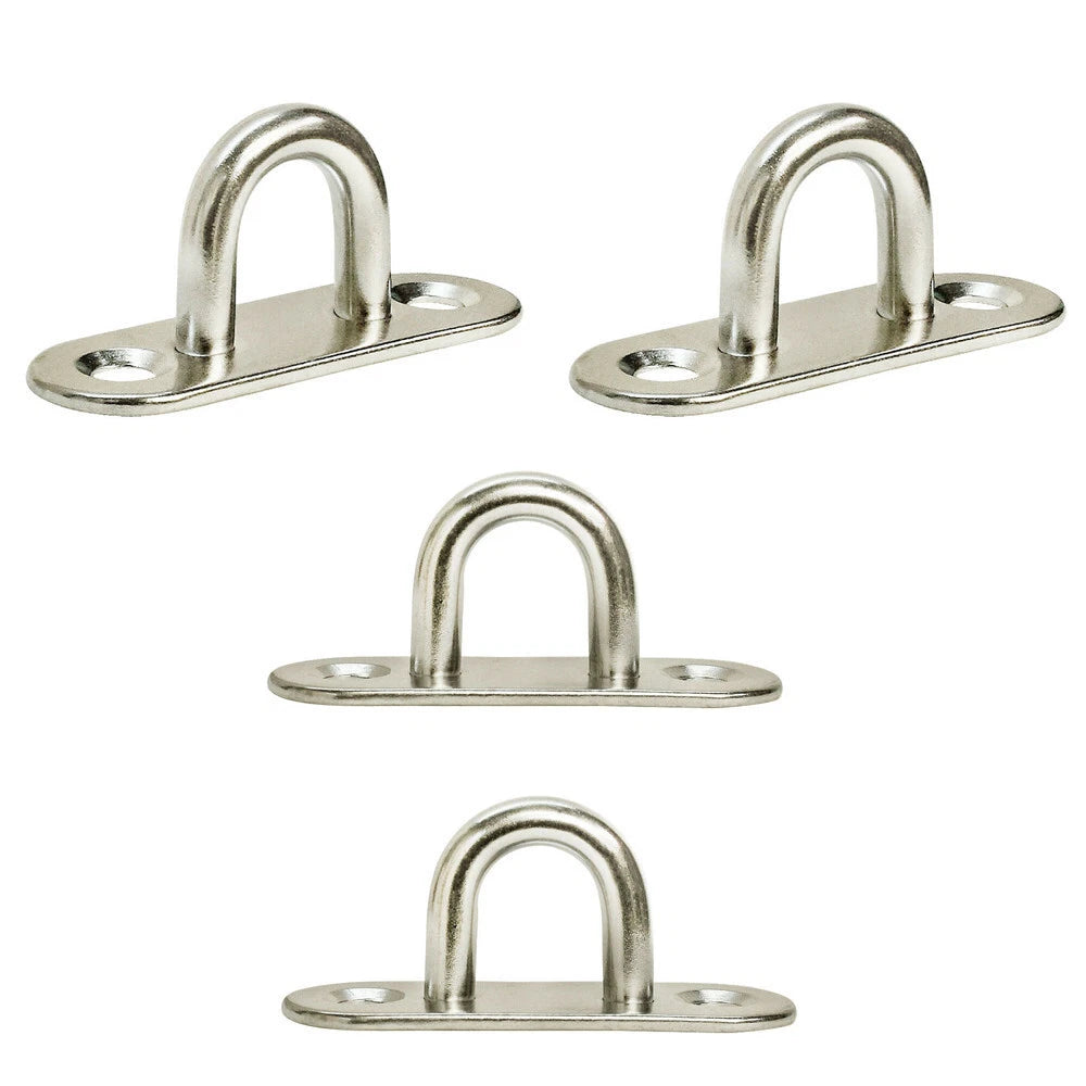 5/16" Oblong Pad Eye Formed Welded Eye Pad Lift Rig Stainless Steel