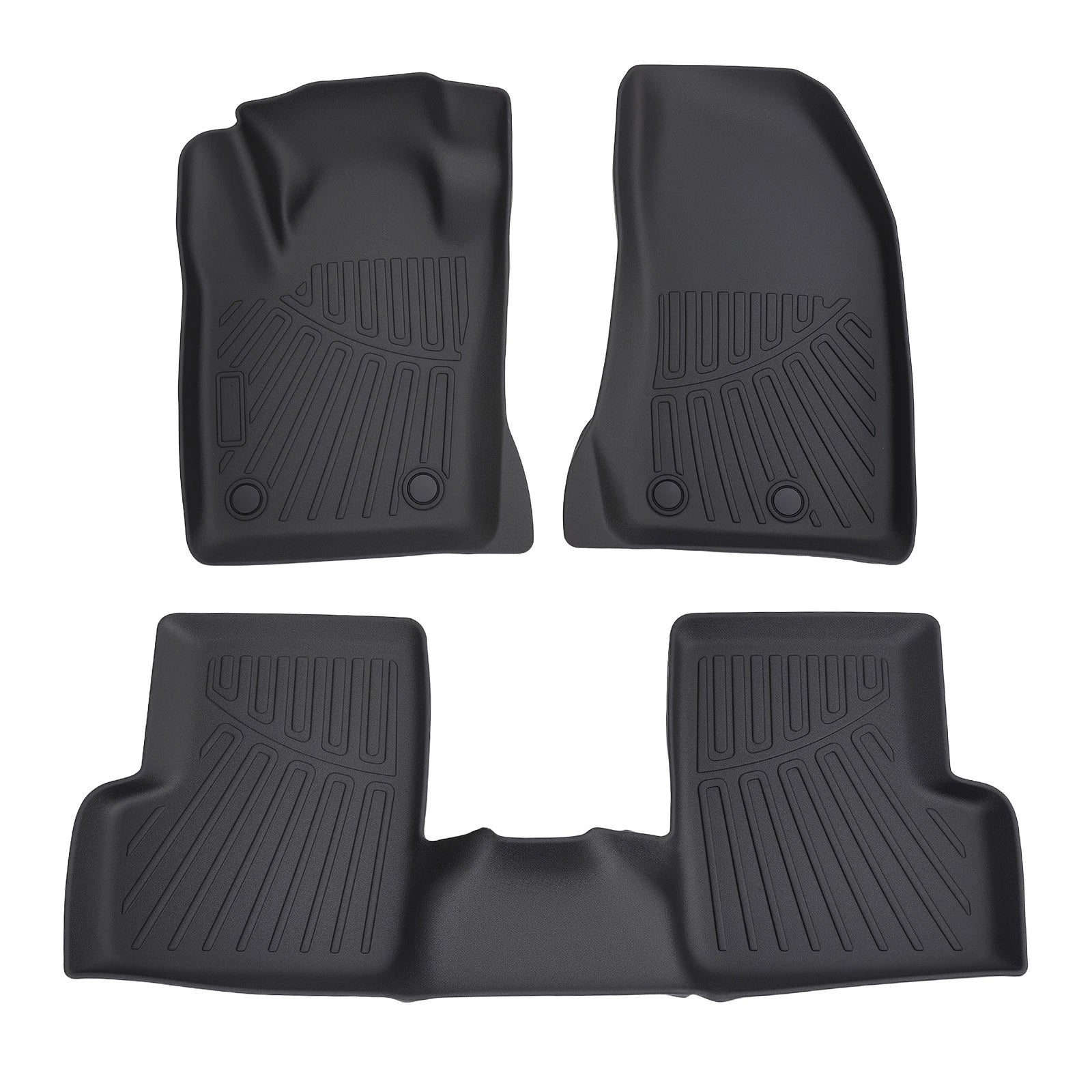 All-Weather Floor Mats Front &amp; Rear for Jeep Renegade 15-23 Black TPE Waterproof