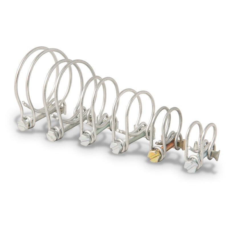 Double Wire Hose Clips Pond Clamps Pipe Koi Fish Screw Tight Fitting Pump WaterO