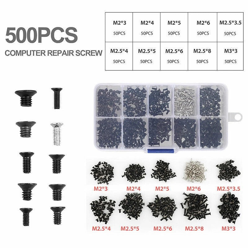 Universal Laptop Computer Tablet M2 M2.5 M3 Screws Assortment Repair