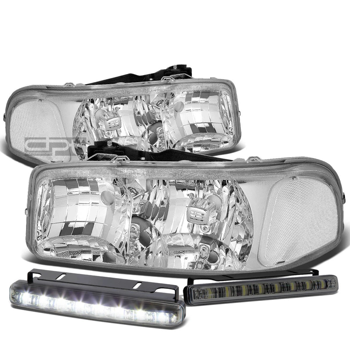 Chrome Housing Head+clear Corner+smoke Led Fog | Built Supply Co