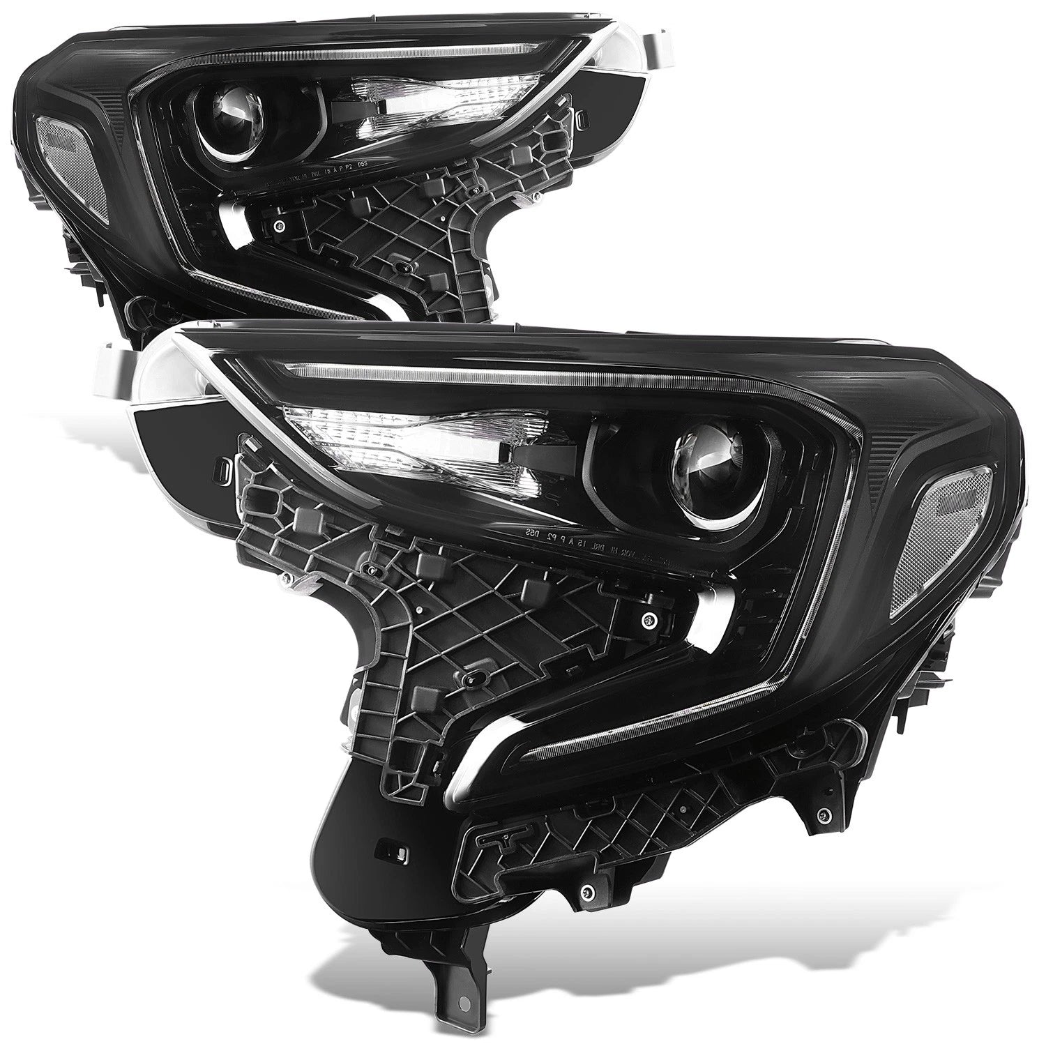 Fit 18-21 Gmc Terrain Black Housing Amber Corner | Built Supply Co