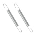 2 Pack 4 Inch Mechanical Extension Springs Metal Hook Ends For Marine