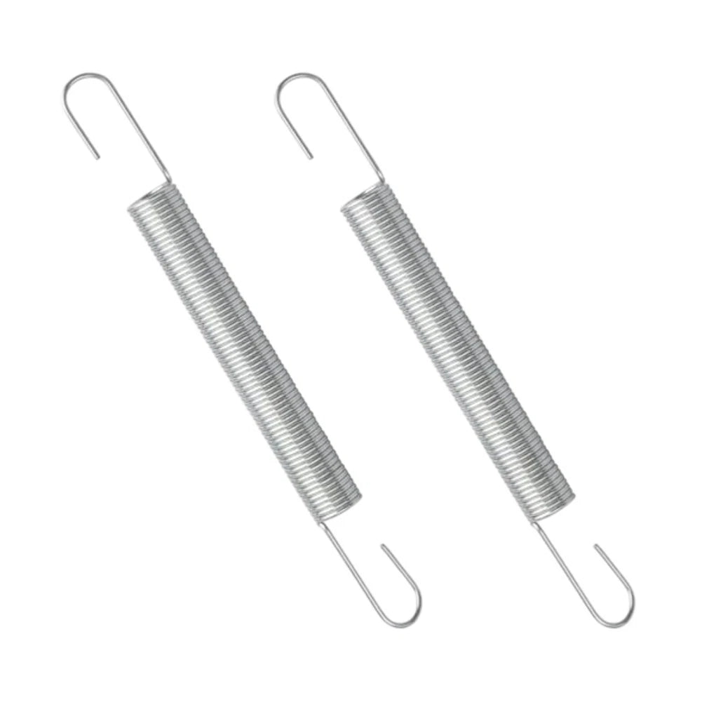 2 Pack 4 Inch Mechanical Extension Springs Metal Hook Ends For Marine