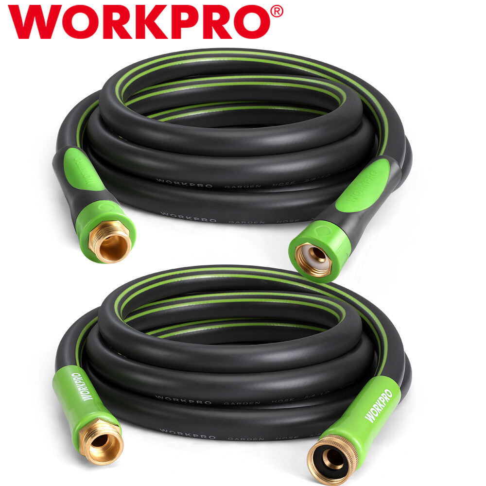 Workpro 5/8 Inx10 Ft Garden Hose Lightweight Hybrid Hose W/ 360°