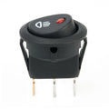 23mm Round 12V Led Fog Light Lamp Symbol On/off Rocker Switch Car Van