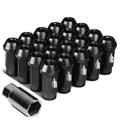 J2 7075 Forged Aluminum M12x1.25 5cm Open-end Lug Nuts Set W/adapter