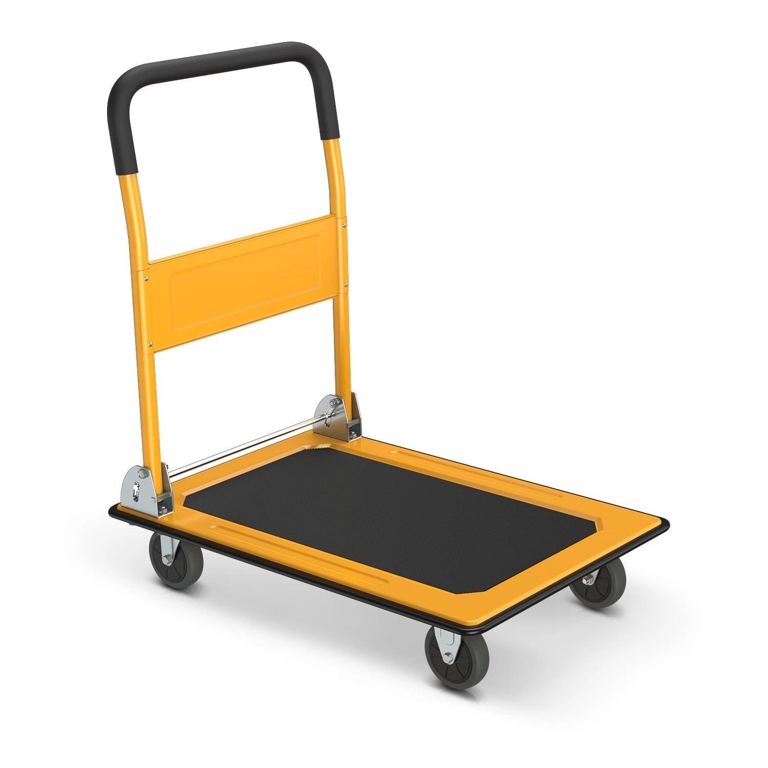 28.7" X 18.5" X 31.4" 440lbs Yellow Foldable Platform Truck Dolly