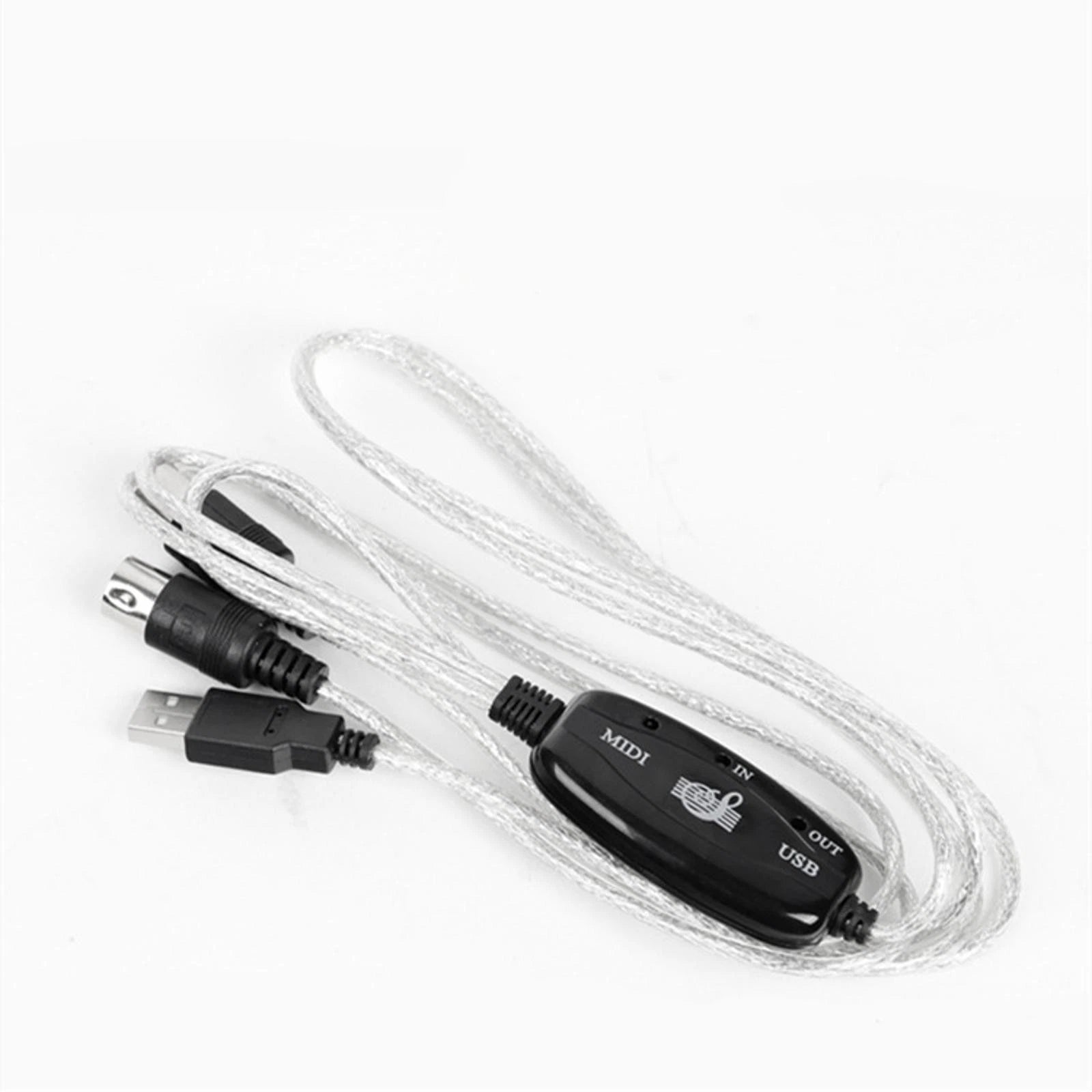 6.56ft Usb In-out Midi Interface Cable Converter Pc To Music Keyboard
