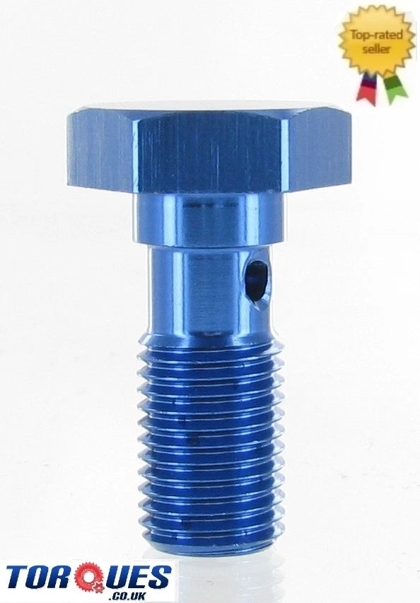 3/8" x 24 UNF (JIC -3 AN-3) Aluminium Banjo Bolt 23mm Long