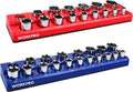 Workpro 1/2-inch Magnetic Socket Organizer Set 2-piece Sae & Metric
