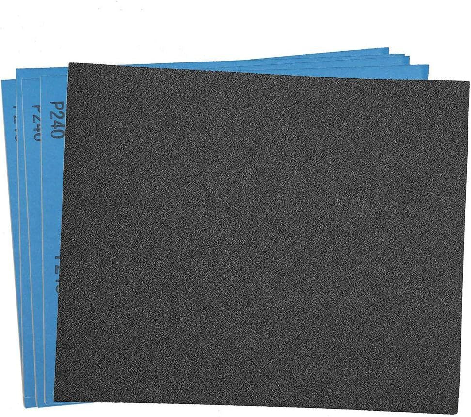 25pc 9x11 Inch Sandpaper 240 Grit Silicon Carbide by Unbranded