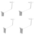 White Hat Holder For Gridwall Panel Single Cap Display Hook Wire Grid