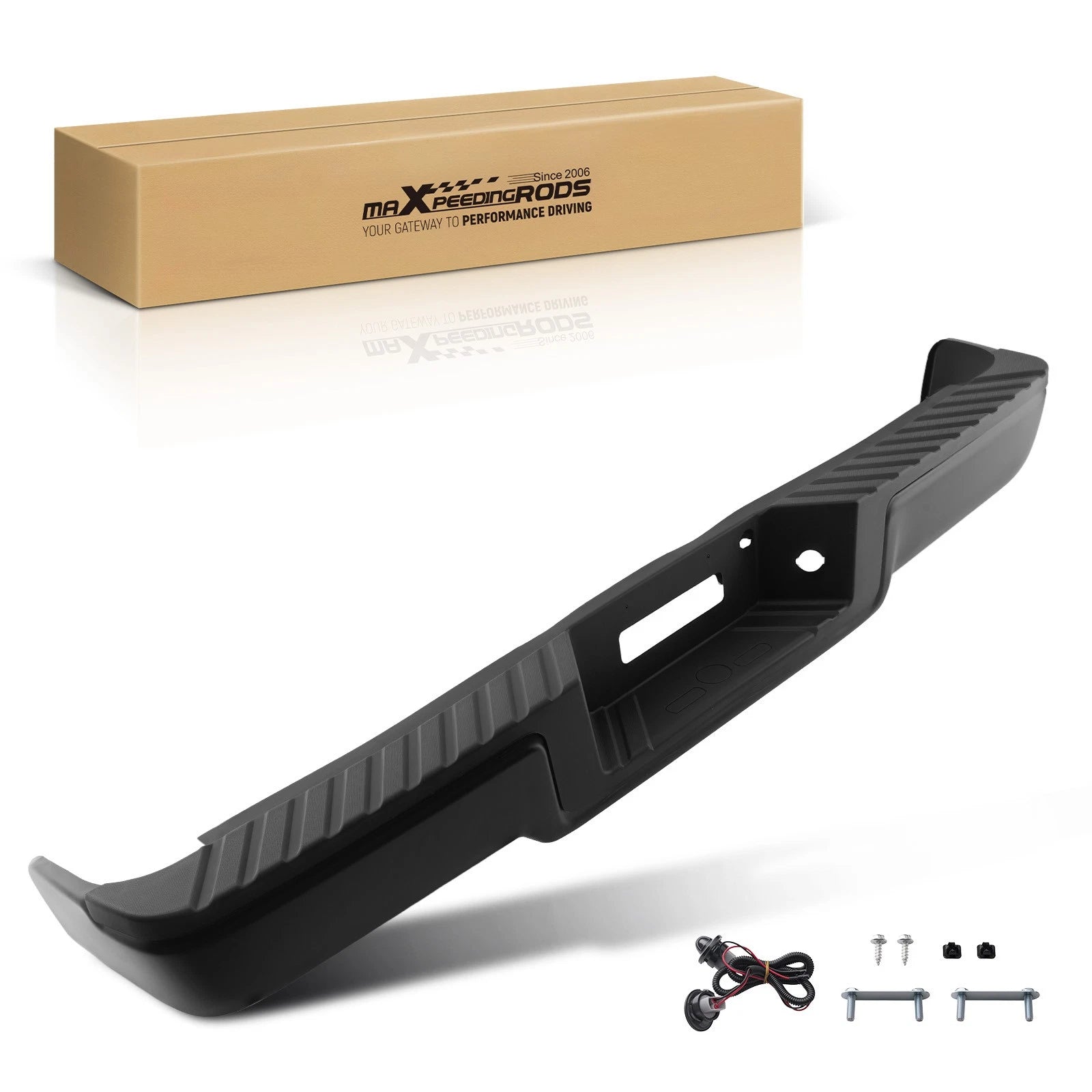 Rear Bumper Assembly for Ford F-150 2006-2008 8L3Z17906DCP Steel Black