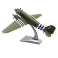 High Simulation 1/100 Scale Wwii Douglas C-47 Transport Alloy