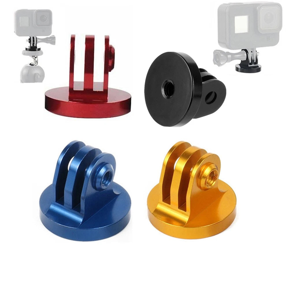 1*mount Cnc Aluminium Alloy For Gopro Tripod Mount Adapter 1/4 Thread