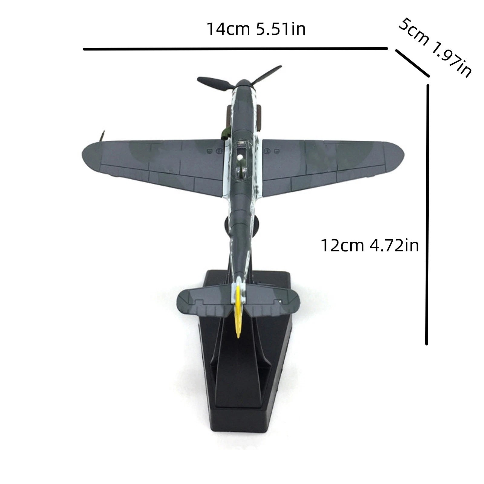 1/72 Scale Military Bf109 Fighter Alloy Model With Stand Souvenir