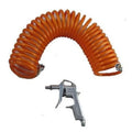 Air Dust Gun + Hose - 25' ( 25ft) Recoil Hose For Air Compressor -