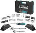 DURATECH Mechanics Tool Set 93 Pcs SAE/Metric 1/4 &3/8 Inch 
