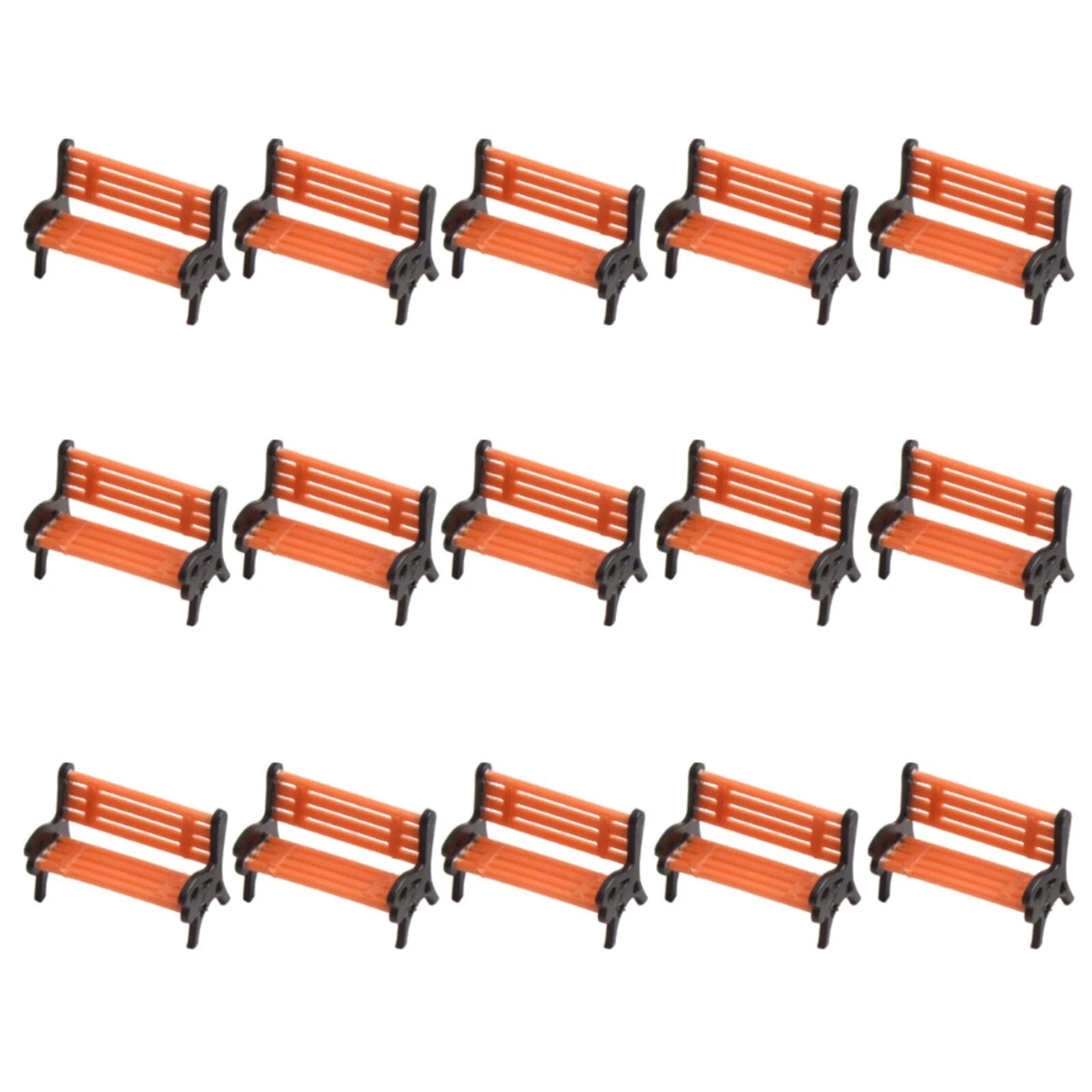 Ho Scale Model Train Park And Chair Set For Sand Table Model Making