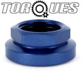AN-10 20mm I.D Blue Aluminium Rubber Lined Cushioned P Clamp by Unbranded