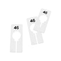 Hangers Retail Clothing 2" X 5" Rectangular Plastic Size 46 Dividers