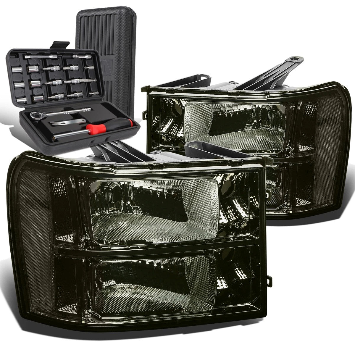 For 2007-2013 Gmc Sierra 1500 Pair Smoked/clear | Built Supply Co