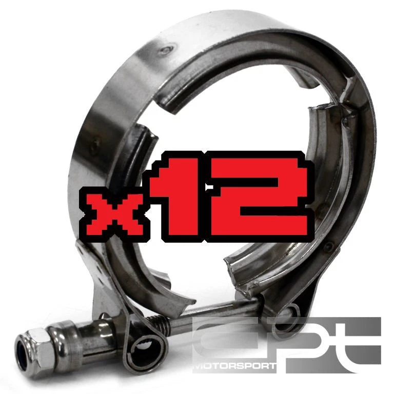 X12 3.5" Stainless V-band Bolt Clamp For Turbo | Built Supply Co
