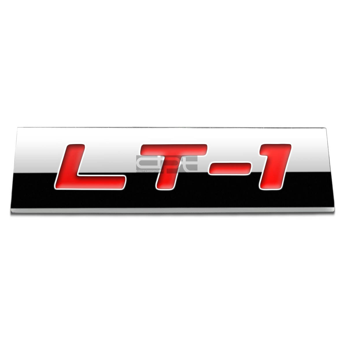 Bumper Sticker Metal Emblem Decal Trim Badge 3d Polished Red Lettering