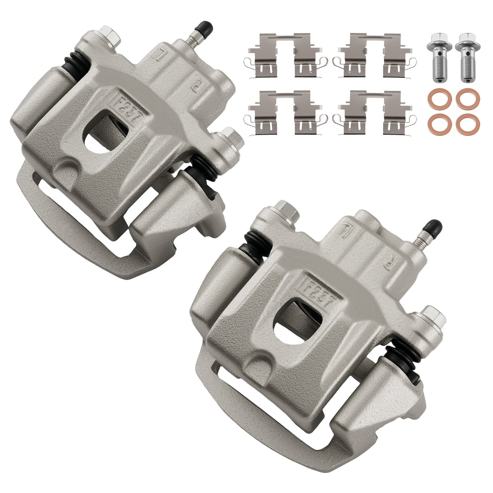 Rear Disc Brake Calipers Set w/Bracket for Toyota Highlander 2004-2007