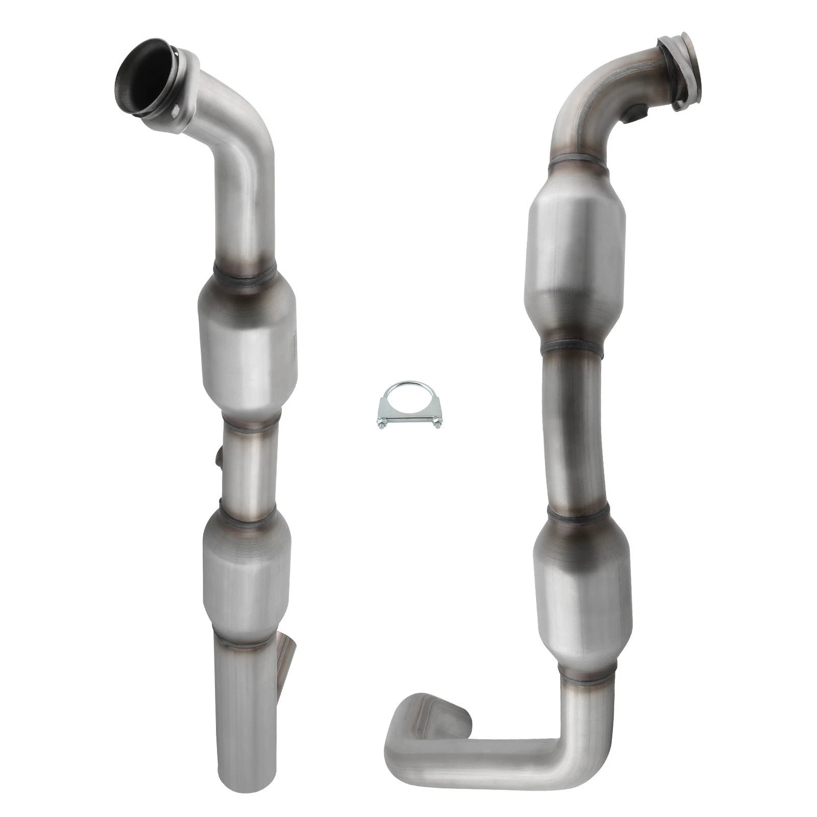 Catalytic Converters Y Pipe for Ford F-150 5.4L V8 2005-2008 Front Left+Right