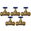 XFITTING 1" Push Fit Gate Valve - 5 Pack