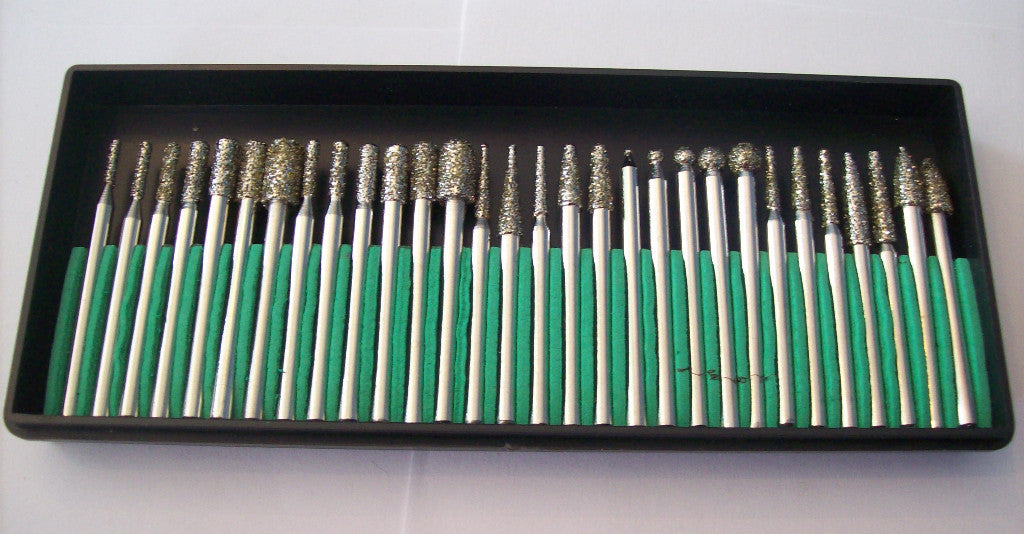Diamond Burr Bit Set - 30 pcs