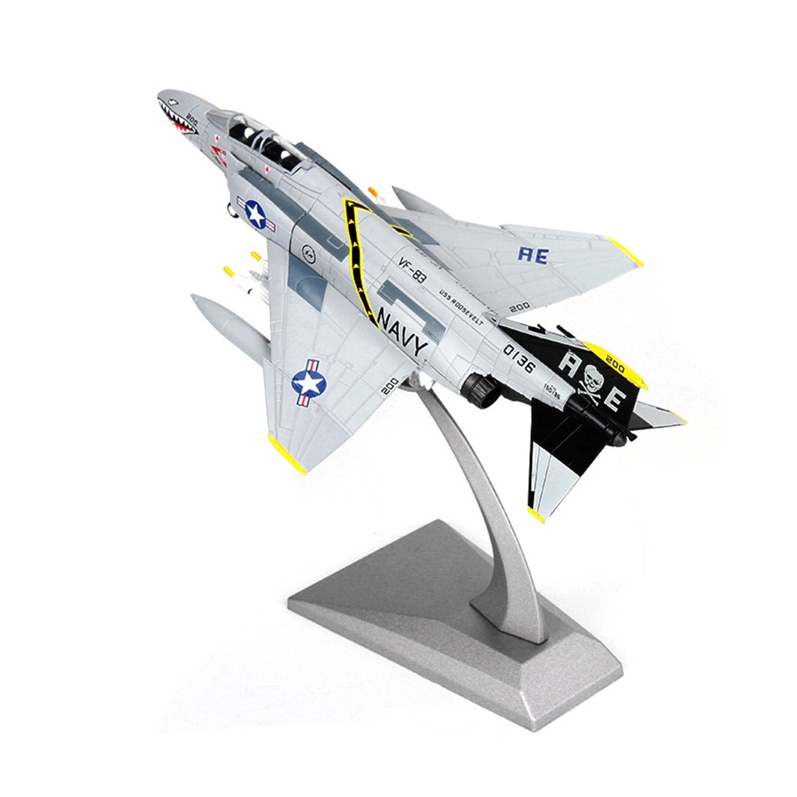 1:100 Us F-4c Ghost Attack Aircraft Alloy Fighter Model Military