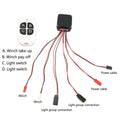 Electric Winch Remote Controller Light Group Switch For Rc 1:10 Trx-4