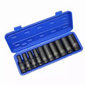 US PRO DEEP IMPACT SOCKET Set 1/2Dr 10pc 10mm-24mm