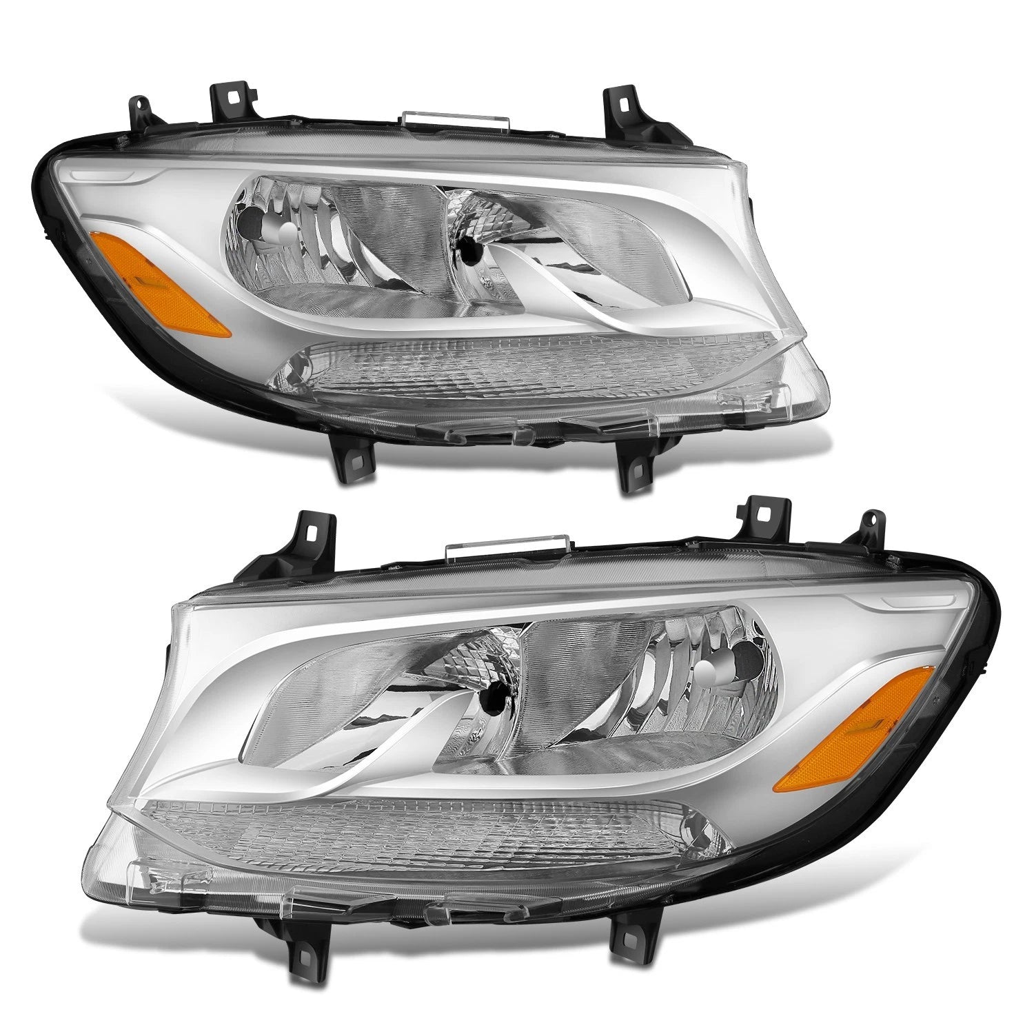 Fit 19-24 Mercedes Benz Sprinter 1500 Chrome Amber | Built Supply Co