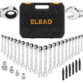 32pc Combination Ratchet Wrench Set SAE & Metric 72-Tooth by Unbranded