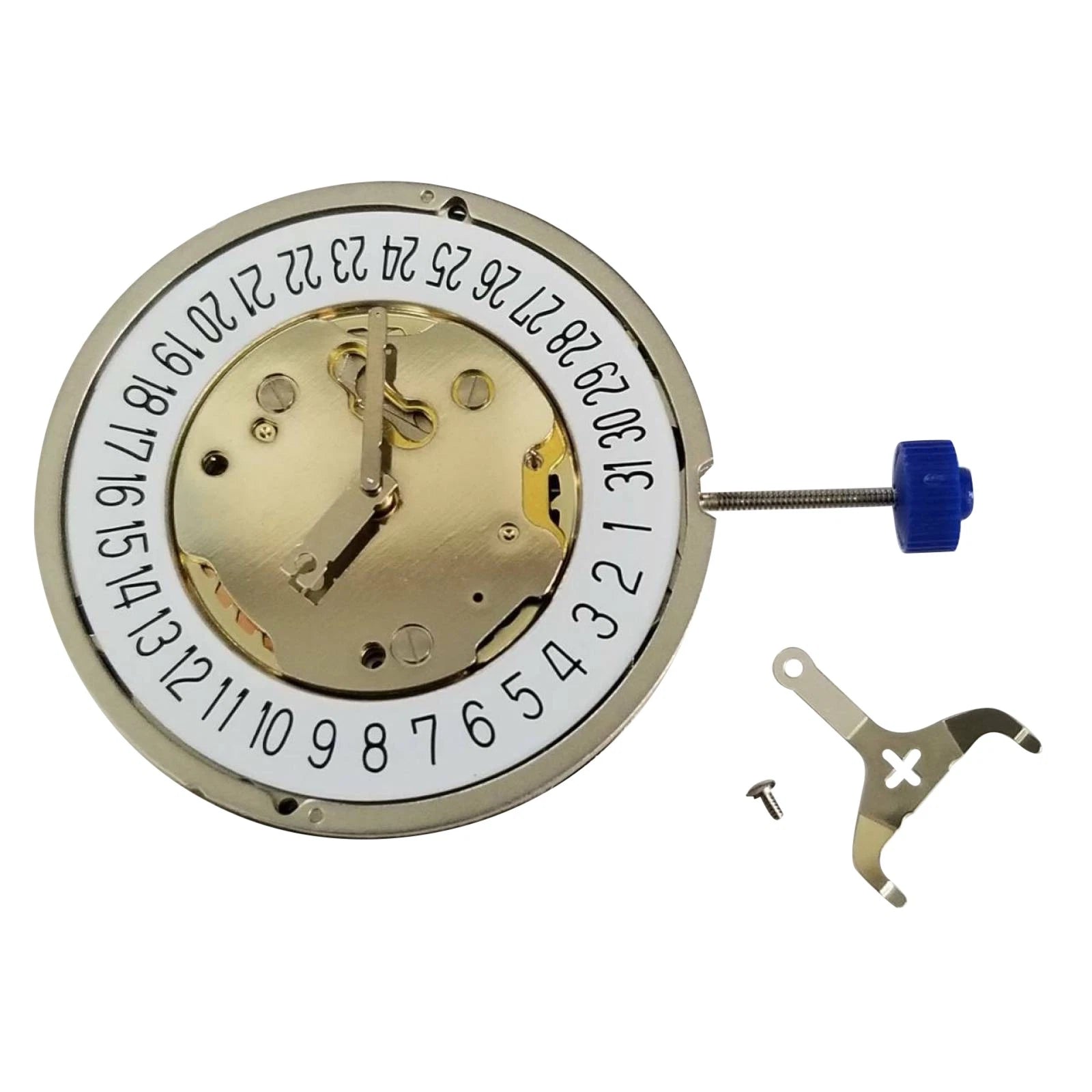 28.6mm Quartz Watch Movement W/ Battery Single Calendar For Ronda