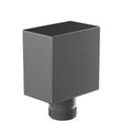 Eastbrook Wall Mounted Outlet Elbow - Matt Smooth Black