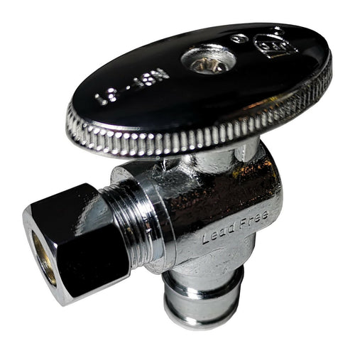 1 Pack XFITTING 1/2" Pex A x 3/8" OD Comp Angle Valve,