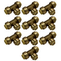 XFITTING 1/2" x 3/8" Push Fit Tee - 10 Pack
