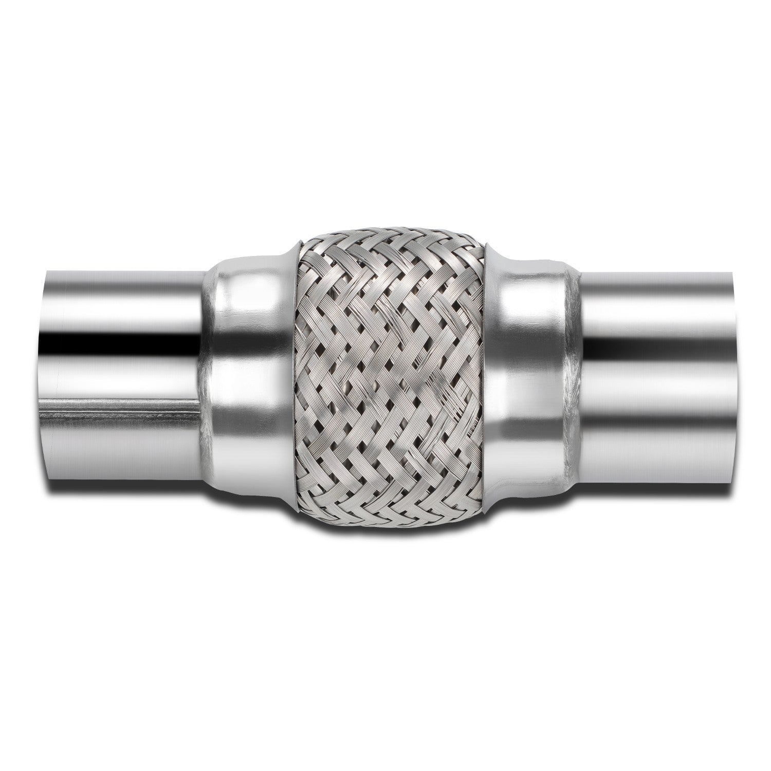 8" Double Braid Stainless Steel Flex 2.5" OD 16-Gauge Custom Exhaust