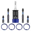 WORKPRO 1/4" Driver Drywall Screw Setter/Extractor Impact Bit Holder