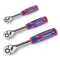 WORKPRO 3pc Reversible Ratchet Set 1/4", 3/8", 1/2"