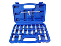 3/8" Dr. Universal Oil Drain Sump Plug Key Set: Hex Bits+square Head