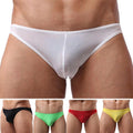 Low Waist Mens Ice Silk Underwear Breathable Translucent For Slim Fit