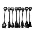 Obd2 Obdii Full Set Diagnostic Tool Adapter Truck Cables For Cdp B9 H