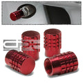 Aluminum Tire/rim Valve Air Port Dust Cover Stems Cap/caps Rt046 Red